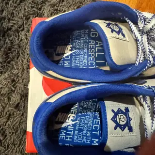 Size 11 Jordan 1 Trophy Room Low Away, Size 11 Nike Dunk Jackie Robinson, DS Size 10.5 Nike SB Dunk Stingwater