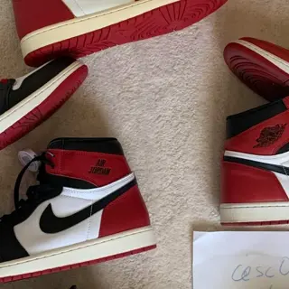 Air Jordan 1 retro high og Chicago (2015) and black toe (2025) used size 11.5