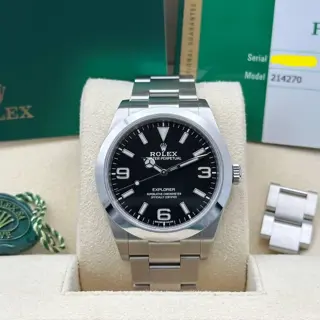 Rolex Explorer 1 39mm Ref. 214270 Mark 2 Full Set 2020 Excellent Condition