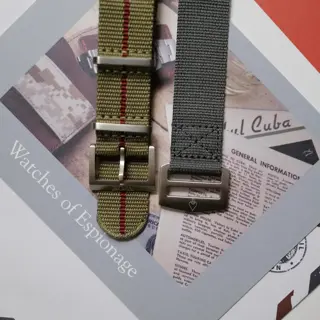 Watches of Espionage Five Eye Nylon & Glomar Explorer Watch straps, 20mm