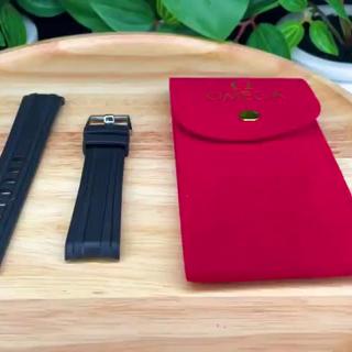 Omega Seamaster Diver 300M Black Rubber Strap w/ Red Carrying Case - $260 Shipped