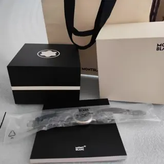 Brand New Montblanc Star Classique Automatic 107072 black Stainless Steel Watch Full Set $1000