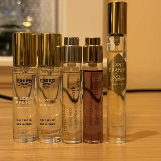 premium official travel sizes - Creed, MFK, Kilian (bottle)