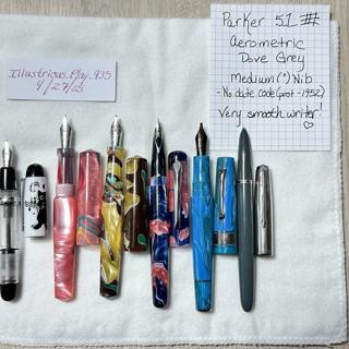 Opus 88 LE, Ranga, Leonardo, Parker 51 Aerometric