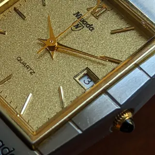 Poor Man's King Midas 👑 Rare Nivada in Gold Dust Textured Dial 🌟 TGP Stainless Steel Case for sale 💵 $325 (Shipped) 📽️ Video Attached 📽️