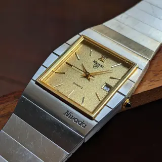 Poor Man's King Midas 👑 Rare Nivada in Gold Dust Textured Dial 🌟 TGP Stainless Steel Case for sale 💵 $325 (Shipped) 📽️ Video Attached 📽️