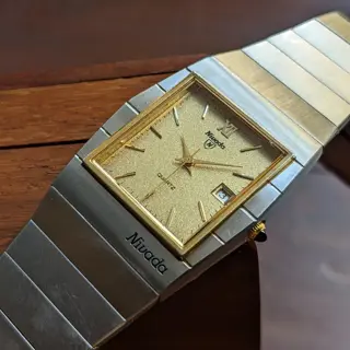 Poor Man's King Midas 👑 Rare Nivada in Gold Dust Textured Dial 🌟 TGP Stainless Steel Case for sale 💵 $325 (Shipped) 📽️ Video Attached 📽️