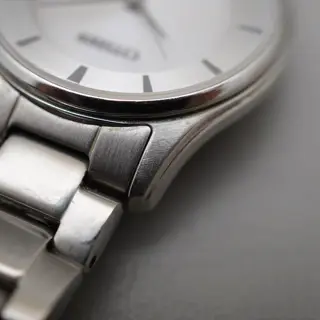 Citizen Eco-Drive E031-S103746 Silver Dial Ladies Solar Quartz Watch Japan Made - $80