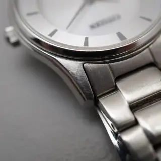 Citizen Eco-Drive E031-S103746 Silver Dial Ladies Solar Quartz Watch Japan Made - $80