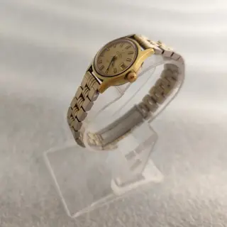 Vintage OMEGA Geneve 566021 Cal.681 Automatic Gold Plated Date Ladies Watch $350