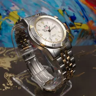 TAG Heuer Professional 1500 "Granite" Dial 36mm Two Tone - Quartz - Gold Plated 955.713G-2