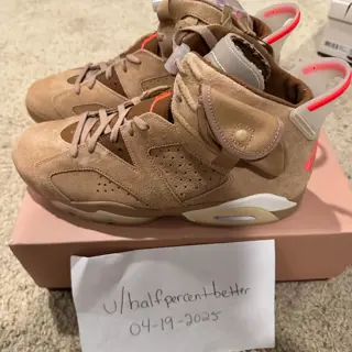 Jordan 6 Retro Travis Scott British Khaki size 12.5: $300 invoiced and shipped