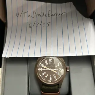 Reduced! Hamilton Khaki Field Mechanical PVD 38mm- 315$ shipped!
