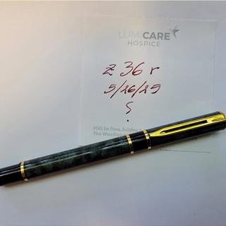Waterman Laureat Fountain Pen – Green Marble Lacquer – Mint – Medium Nib – $75