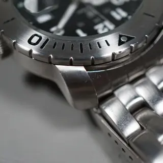 CYMA 931 Swiss Mov't Black Dial Divers Style Quartz Watch - $135