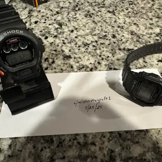 Two Casio G-Shock watches, GW6900 & DW5600E