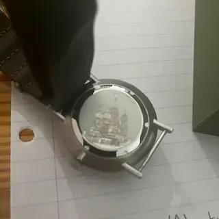 Red Star Solo.   Hand wind mechanical watch with single hand.  7982G-C