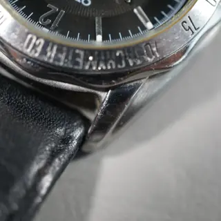 Orient 597704-60 CS Black Dial 5 Bar Tachymeter Automatic Watch - $80