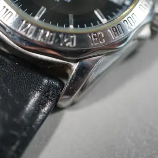 Orient 597704-60 CS Black Dial 5 Bar Tachymeter Automatic Watch - $80