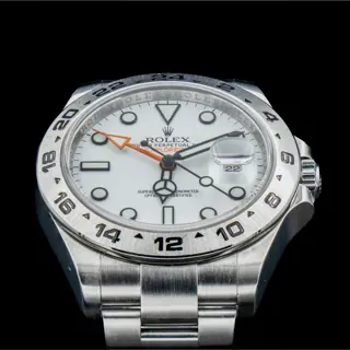 Rolex Explorer II 216570 Polar White Silver Oyster Full Set - $9,195