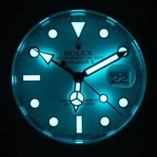 Rolex Explorer II 216570 Polar White Silver Oyster Full Set - $9,195