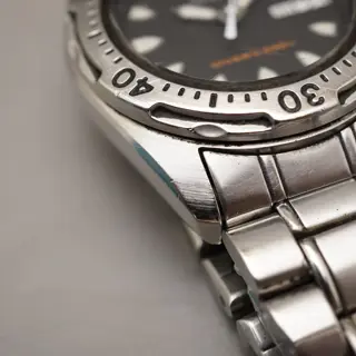 Vintage 1996 Seiko SKX001 7S26 Sharktooth Midsize Divers 200M Automatic Watch - $165