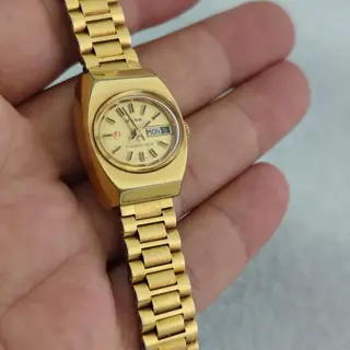 RADO TRIDENT 303  Day Date Gold Plated Automatic ladies Watch $100