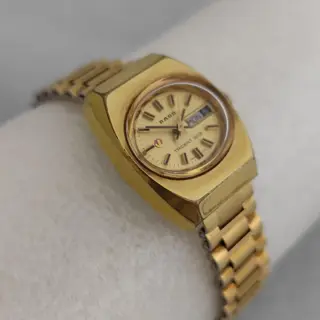 RADO TRIDENT 303  Day Date Gold Plated Automatic ladies Watch $100
