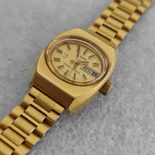 RADO TRIDENT 303  Day Date Gold Plated Automatic ladies Watch $100
