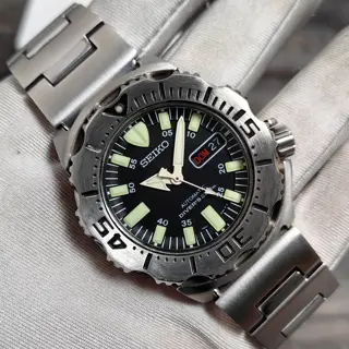 Seiko Gen 1 Black Monster SKX779 All Original , Serviced - $240