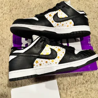size 10.5 Nike SB Supreme Black Star. Worn once, OG all: $300 + shipping/invoice