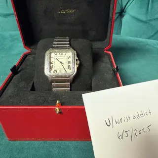 Cartier Santos Large in Steel - WSSA0018 - Full Kit - $4500