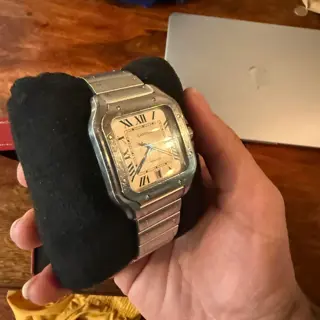 Cartier Santos Large in Steel - WSSA0018 - Full Kit - $4500
