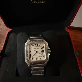Cartier Santos Large in Steel - WSSA0018 - Full Kit - $4500