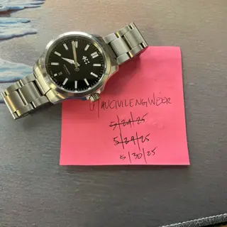 Christopher Ward C63 Sealander Black on Bader Bracelet - New Logo - 3/27/25
