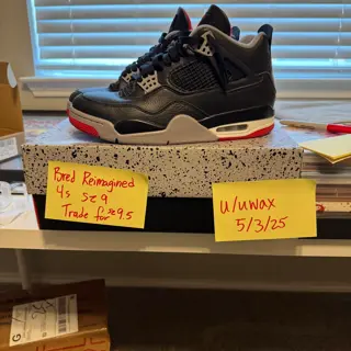 Jordan 4 Bred Reimagined SZ 9 for SZ 9.5