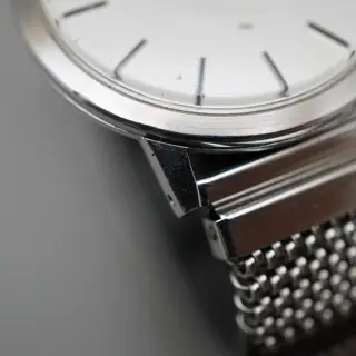 Vintage 1974 Seiko Chariot 2220-0180 Linen Dial Mechanical Handwound Watch - $115