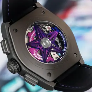 UNWORN Zenith Defy 21 Ultraviolet Skeleton - BOX & PAPERS - 97.9001.9004/80.R922