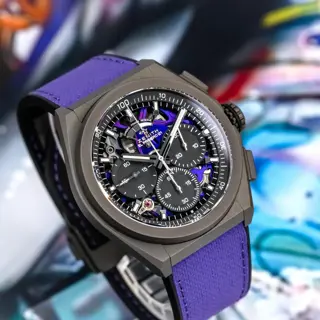 UNWORN Zenith Defy 21 Ultraviolet Skeleton - BOX & PAPERS - 97.9001.9004/80.R922