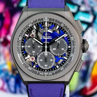 UNWORN Zenith Defy 21 Ultraviolet Skeleton - BOX & PAPERS - 97.9001.9004/80.R922