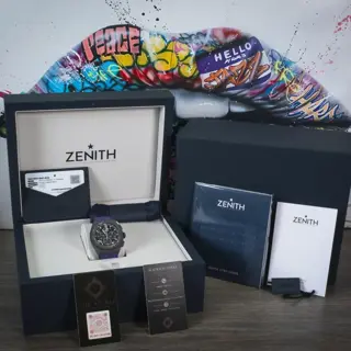 UNWORN Zenith Defy 21 Ultraviolet Skeleton - BOX & PAPERS - 97.9001.9004/80.R922