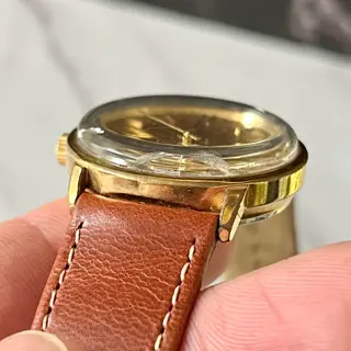 Mido Ocean Star Aquadura Gold Dial 32mm