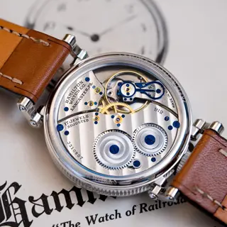Hamilton conversion from 1929 with original plum hands and pocket watch case
