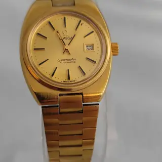 Excellent OMEGA Seamaster Automatic 566.0087 Gold Plated Ladies Watch $375