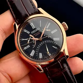 Seiko SARD012 Rose Gold Double Retrograde Urushi Dial | $1375