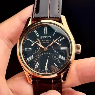 Seiko SARD012 Rose Gold Double Retrograde Urushi Dial | $1375
