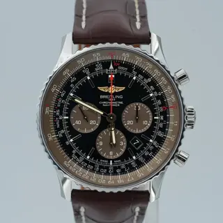 Breitling Navitimer 01 Brown Black Dial Limited Edition 46mm BOXES/PAPERS!