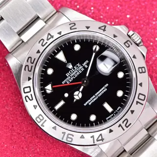 1997 Rolex Explorer II 40mm Stainless Steel Black Dial 16570 Box & Papers