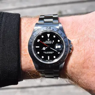 1997 Rolex Explorer II 40mm Stainless Steel Black Dial 16570 Box & Papers