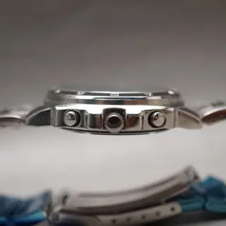 Unworn NOS Seiko SKS043P1 V657 Blue Dial Quartz Chronograph Watch - $110
